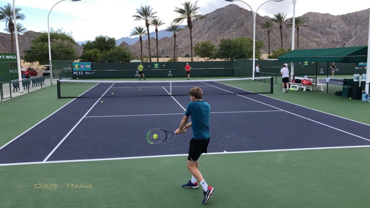 David Goffin | IW Practice Mar. 7, 2020 (4k 60fps)