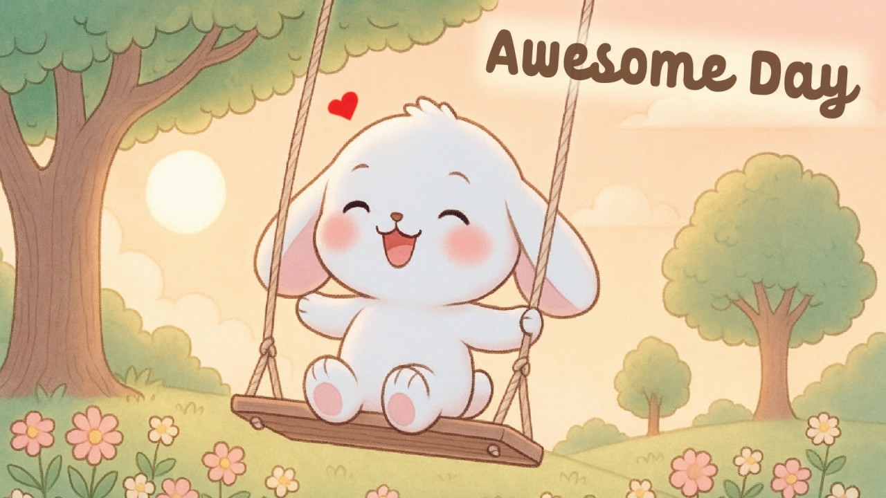 Awesome Day Lofi Bunny 🍃✨ 4 Hour Cute Lofi Song 🌸 relaxing music 🍩 [Lofi Hip Hop]