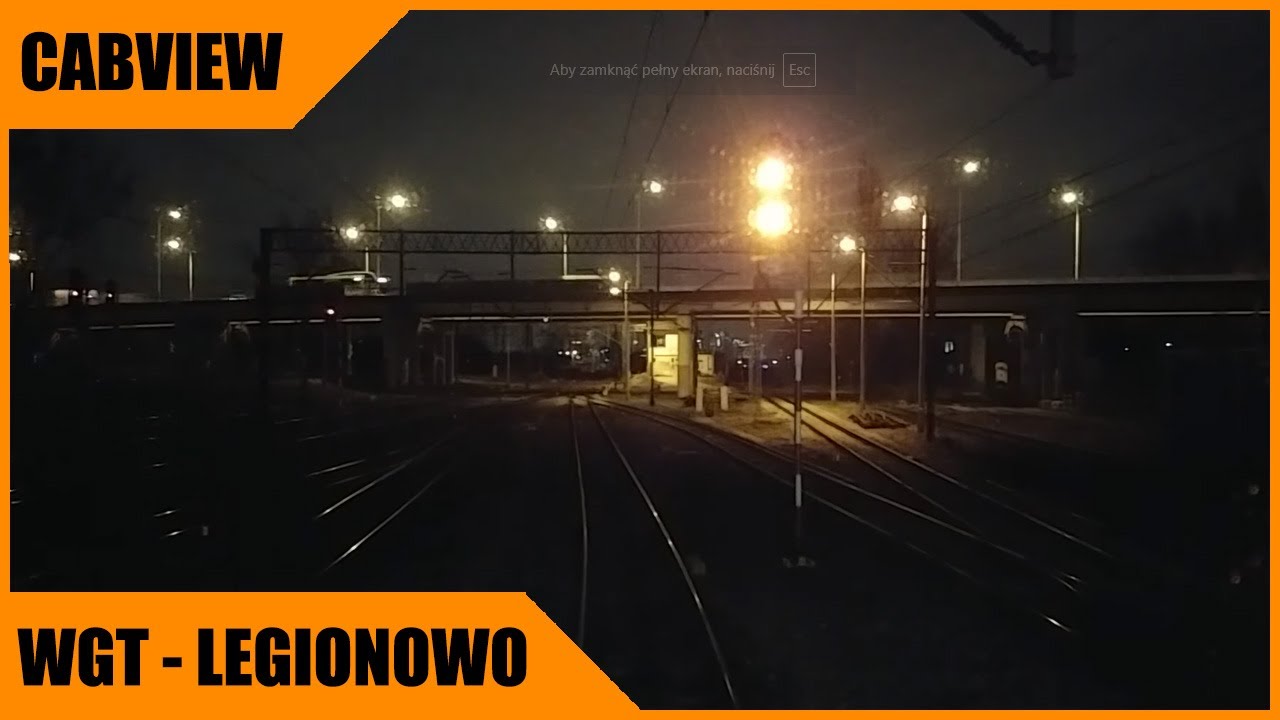 Warszawa Główna Towarowa - Legionowo w wieczornych godzinach szczytu...