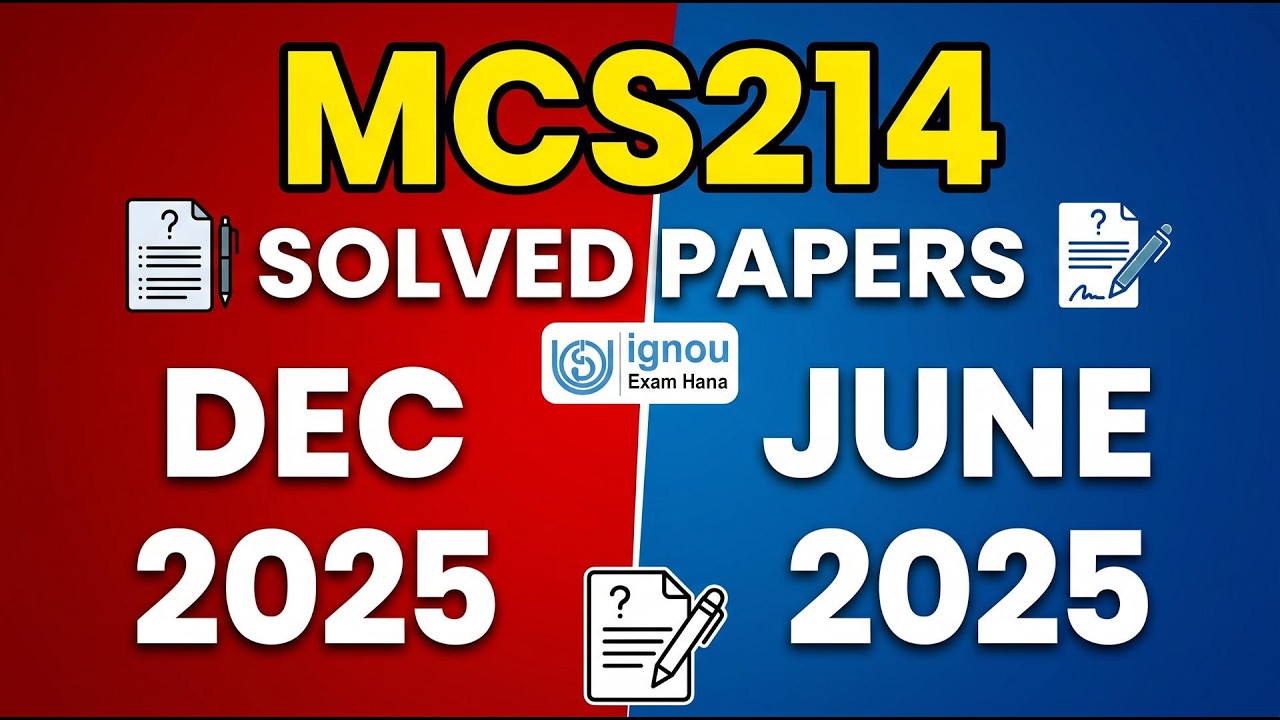 MCS214 Professional Skills & Ethics Solved Question Paper Dec 2025 & June 2025 | IGNOU MCA