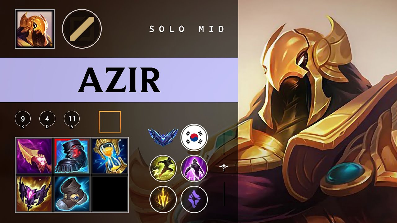 Azir Mid vs Fizz - KR Diamond Patch 26.03