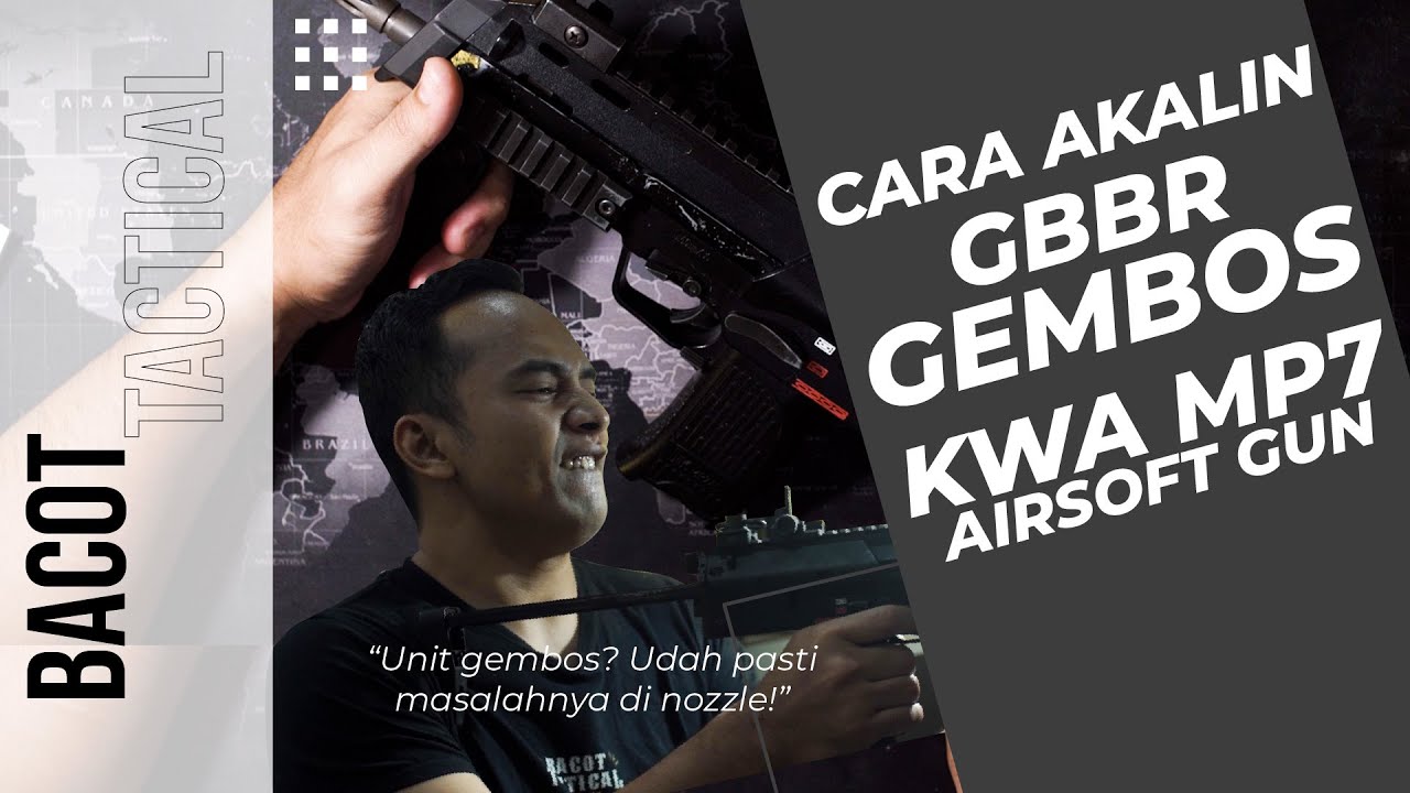 CARA AKALIN GBBR GEMBOS: KWA MP7 AIRSOFT GUN | Armory Sesion by Bacot Tactical
