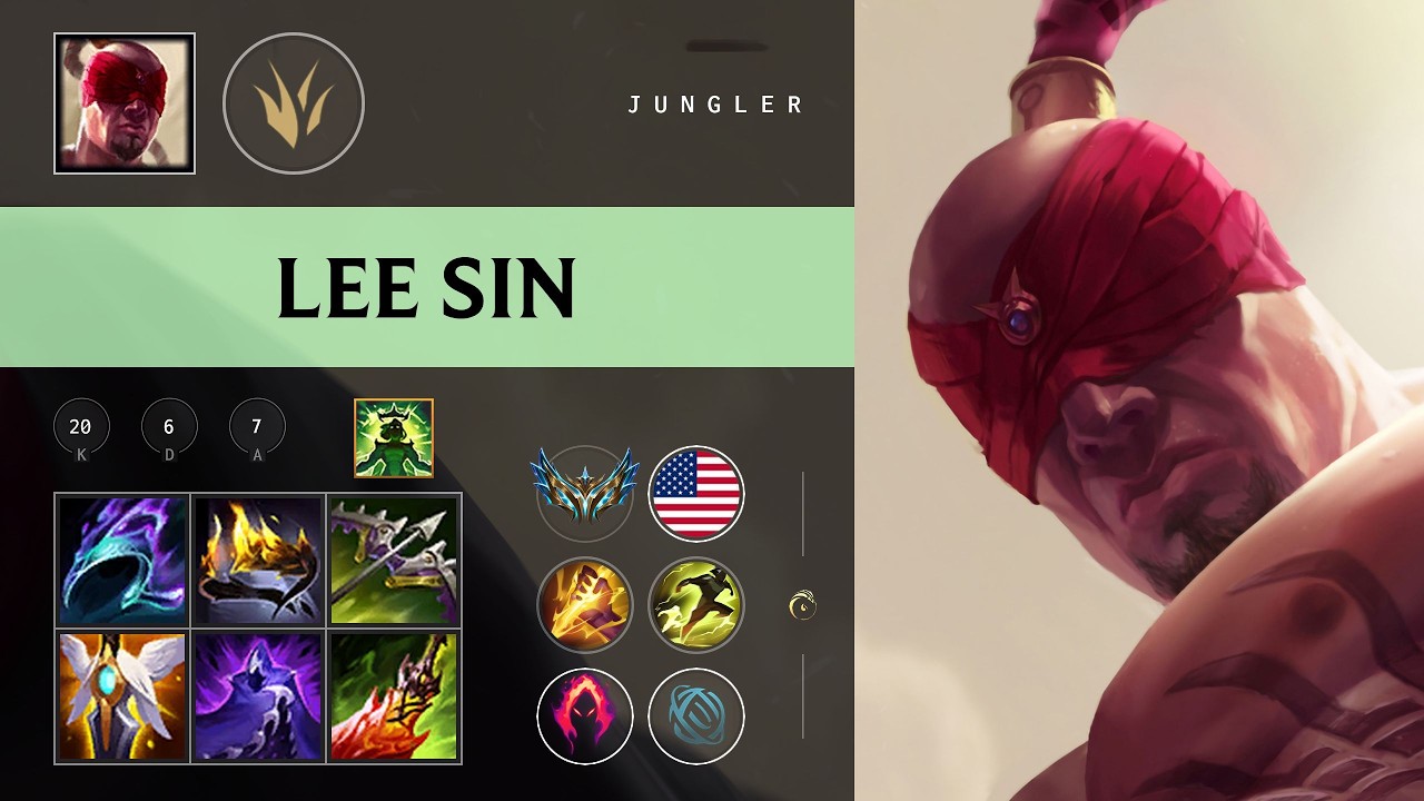 Lee Sin Jungle vs Rengar - NA Challenger Patch 26.08