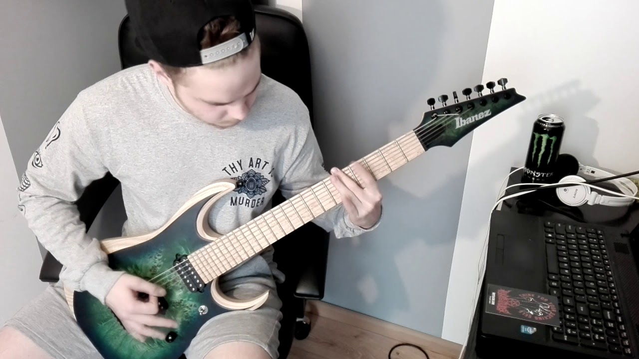 Thy Art Is Murder - Naked And Cold Guitar Cover by Wach |FIRST ON YT|