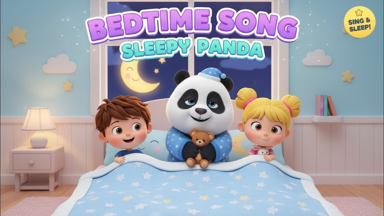 Panda Bedtime Song 🌙 1 Hour of Calm Music for Kids | Sleep & Relax