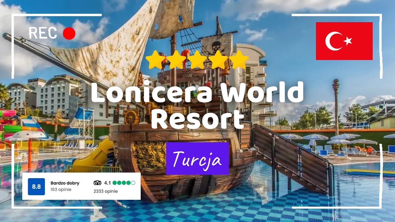 🇹🇷 Lonicera World Resort ⭐⭐⭐⭐⭐ Rodzinny raj z aquaparkiem i plażą &ndash; Turkler, Turcja #wakacje