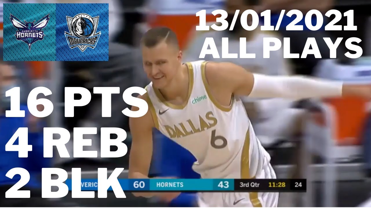 Kristaps Porzingis vs. Hornets: 16 pts, 4 reb, 2 blk ALL PLAYS 2020/2021 Regular Season [13.01.21.]