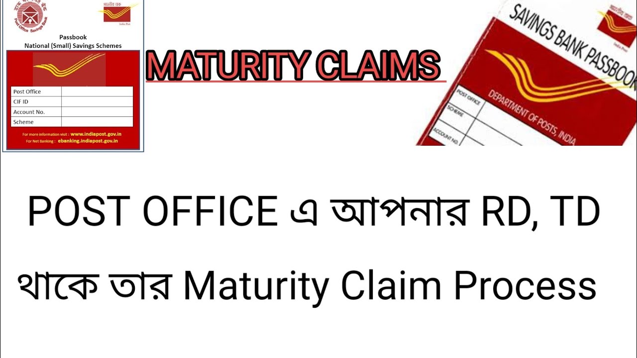 POST OFFICE RD,TD Maturity Claim Process