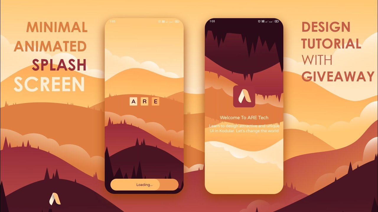 Minimal And Animated Splash Screen UI Design Tutorial In Kodular With 2 Random AIA Giveaway