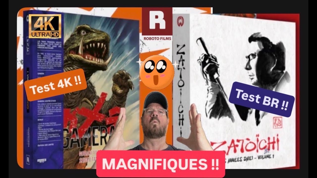 ZATOICHI / GAMERA • MAGNIFIQUES !! • COFFRET COLLECTOR BLURAY / 4K • TEST EN EXCLU !! • ROBOTO FILMS
