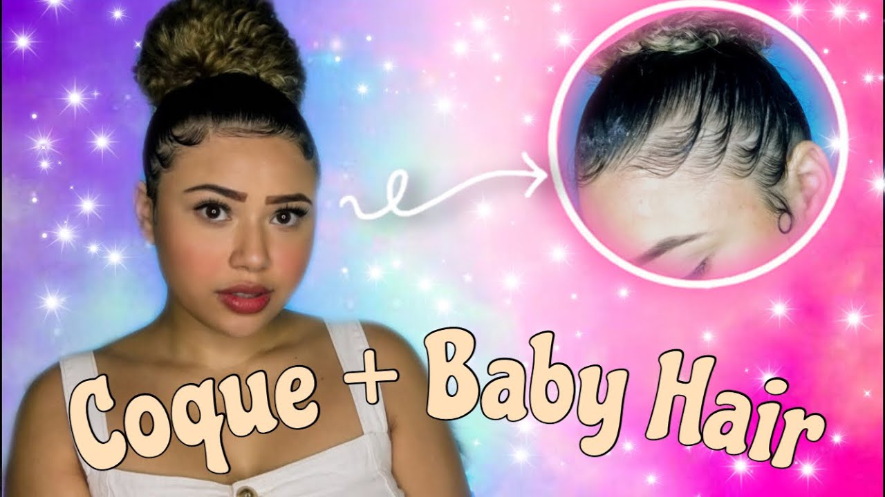 Como fazer COQUE + BABY HAIR no cabelo CACHEADO