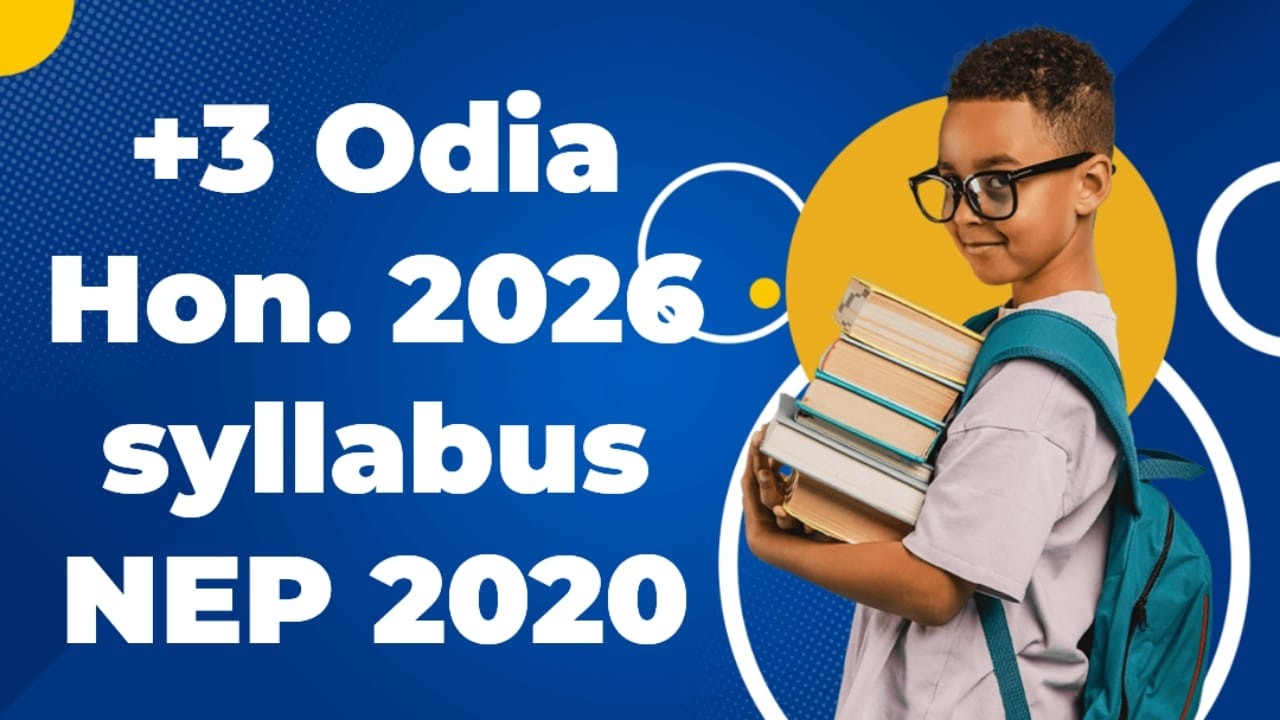 +3 Odia honours Syllabus 2026 (NEP 2020)