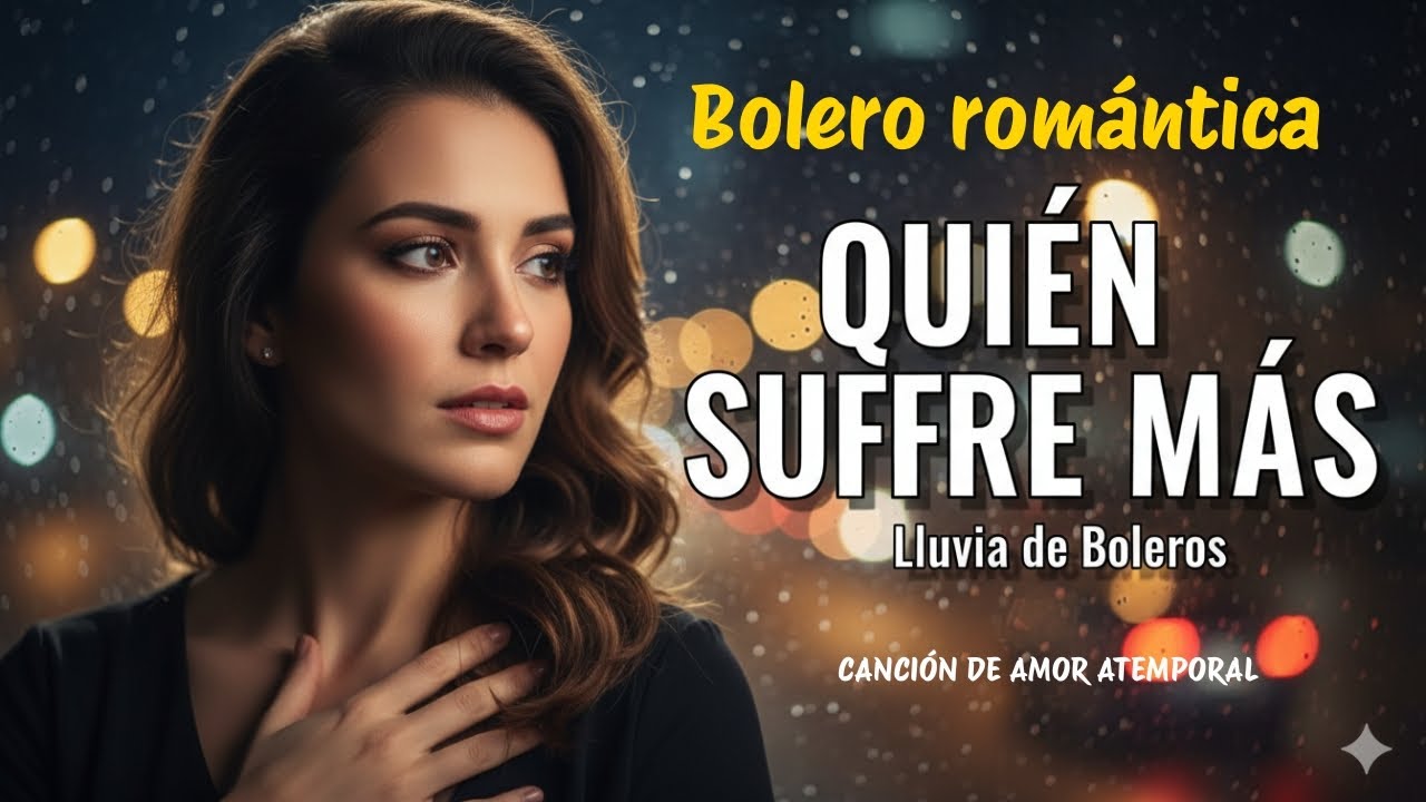 Quién Sufre Más | Bolero Romántico Español (Letra) | Lluvia de Boleros