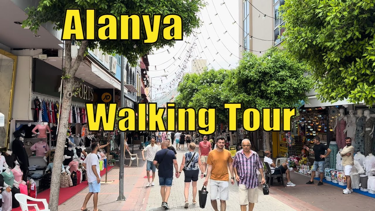 🇹🇷 Alanya Walking Tour | Street Walking Tour Turkey June 2024  4K 🌴