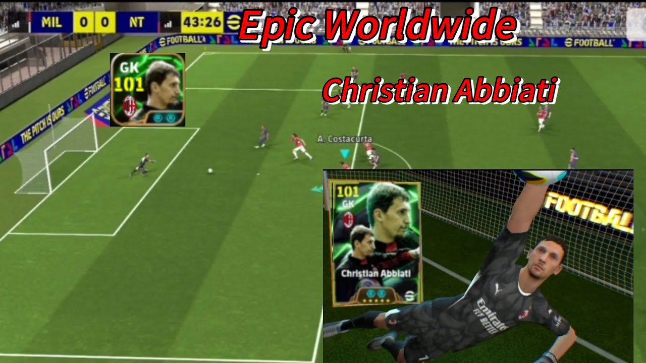 Free Epic Worldwide Cristian Abbiati 101 🔥🔥🔥 | eFootball  2025 Mobile |