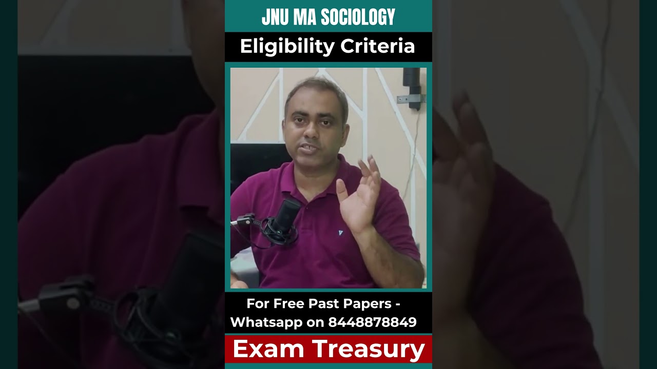 JNU MA Sociology | Eligibility Criteria | CUET PG 2026 #cuetpg #cuetpreparation #jnuadmission2