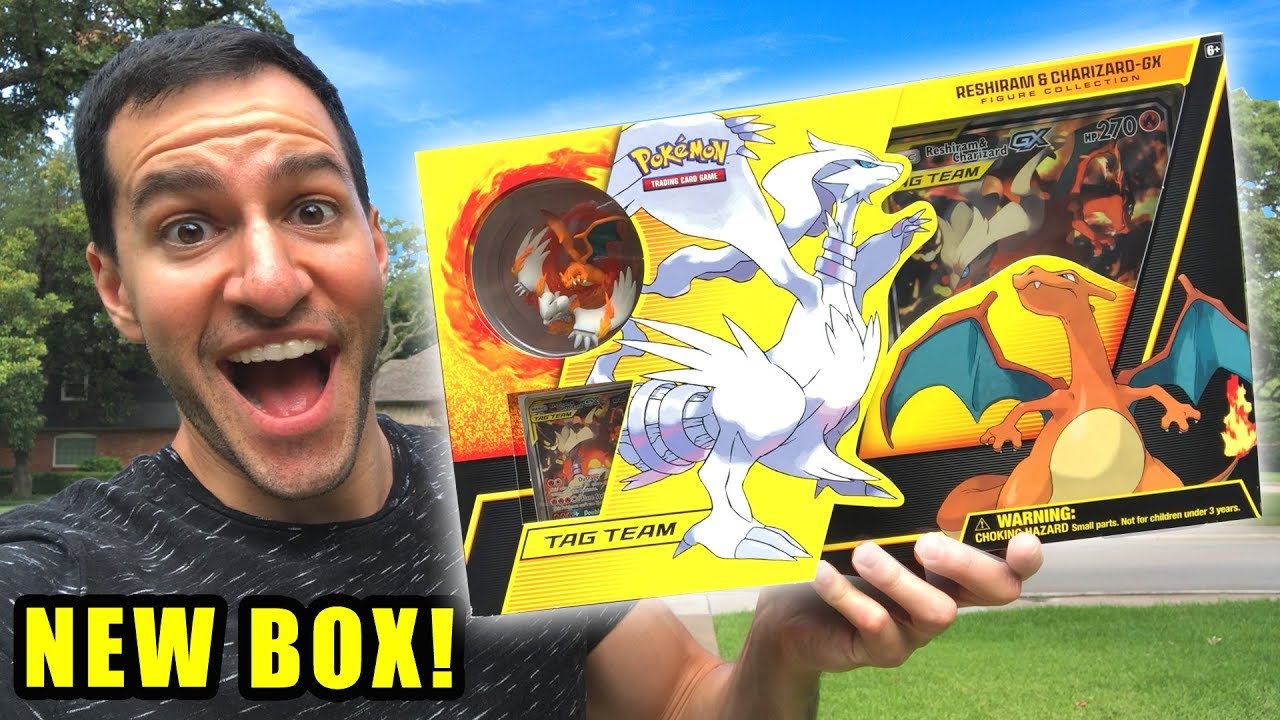 *NEW POKEMON CARDS CHARIZARD BOX!* Opening Reshiram FIGURE COLLECTION GX Box With UNIFIED MINDS!