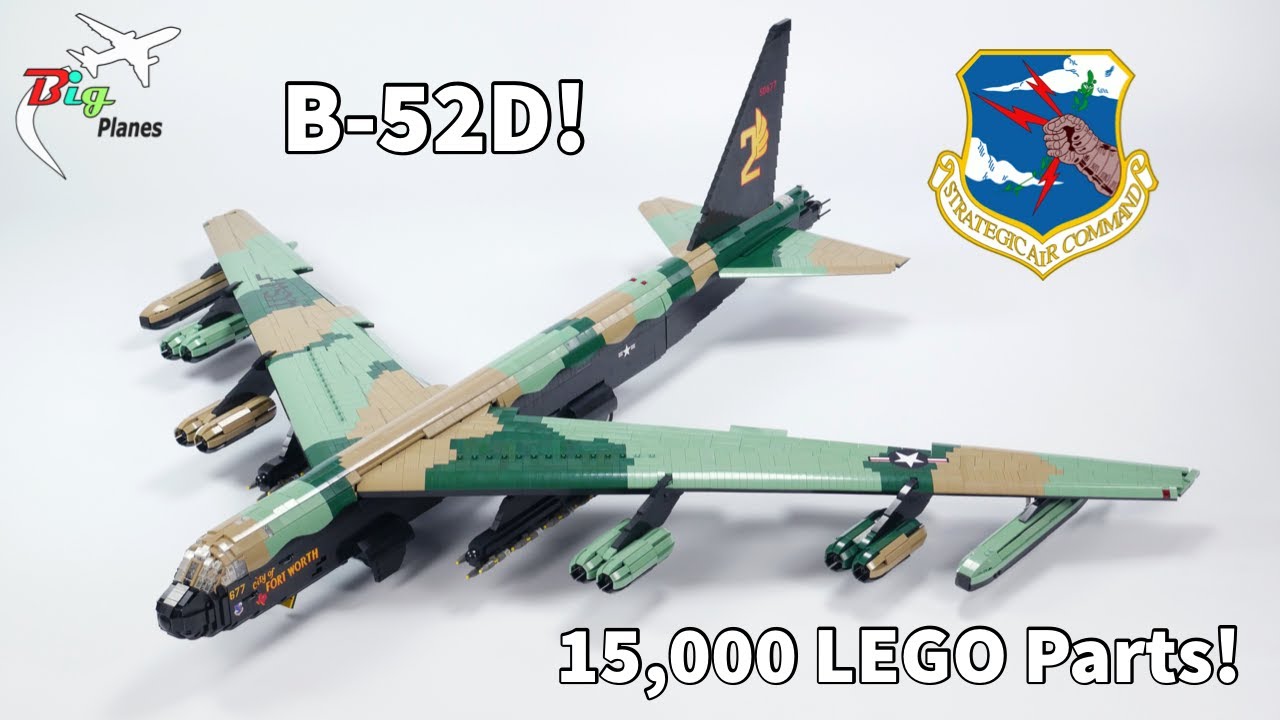 Самолет LEGO B-52 «Stratofortress»! Размах крыльев 1,5 метра. Более 15 000 деталей!