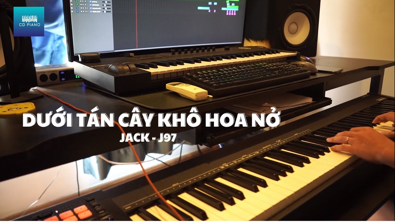 (KARAOKE TONE NỮ) DƯỚI TÁN CÂY KHÔ HOA NỞ - JACK - J97 || CD Piano
