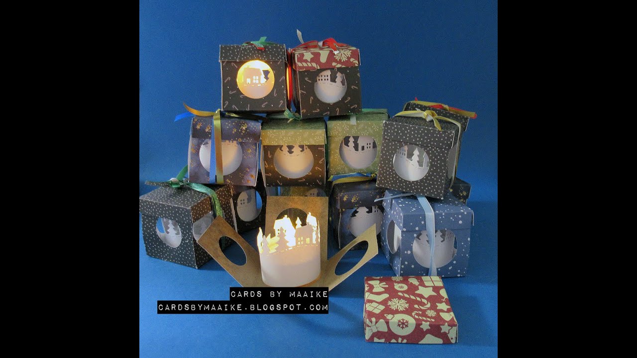 party favor, gift box, tealight votive, 3d scene, hostess gift