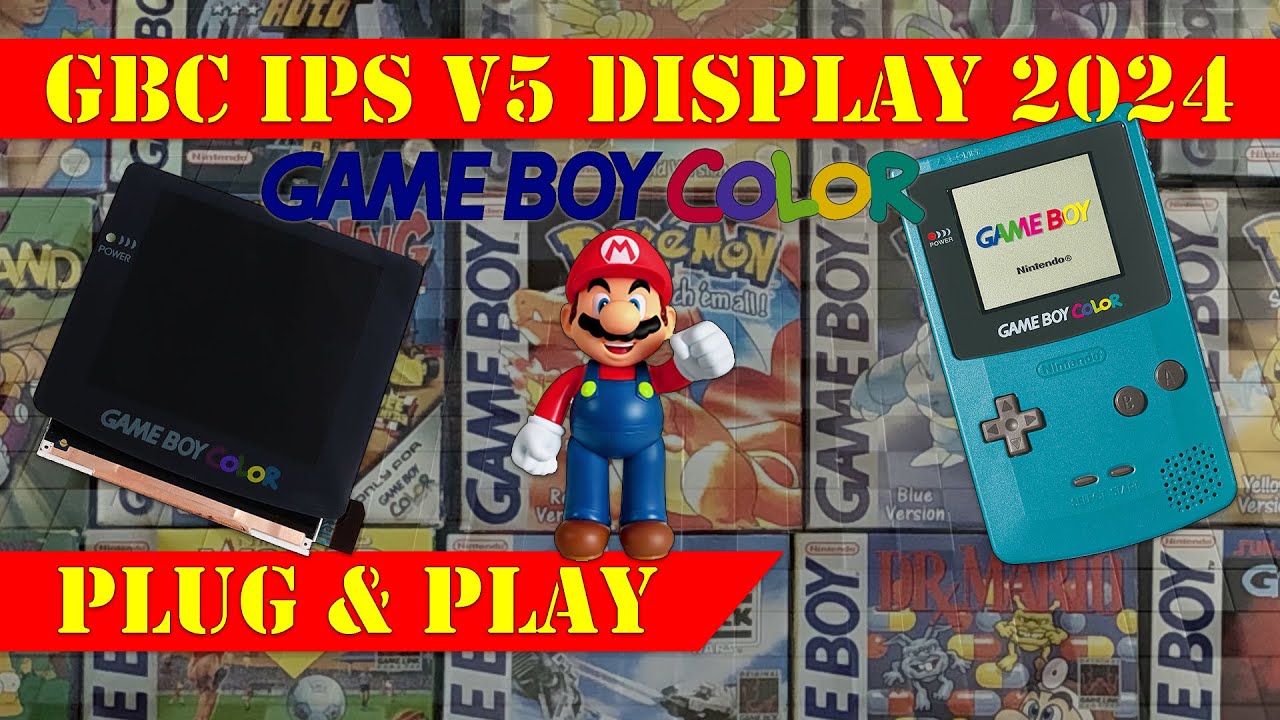 Installo un display IPS sul GBC senza saldare ne modificare nulla: installazione Plug & Play! (ITA)