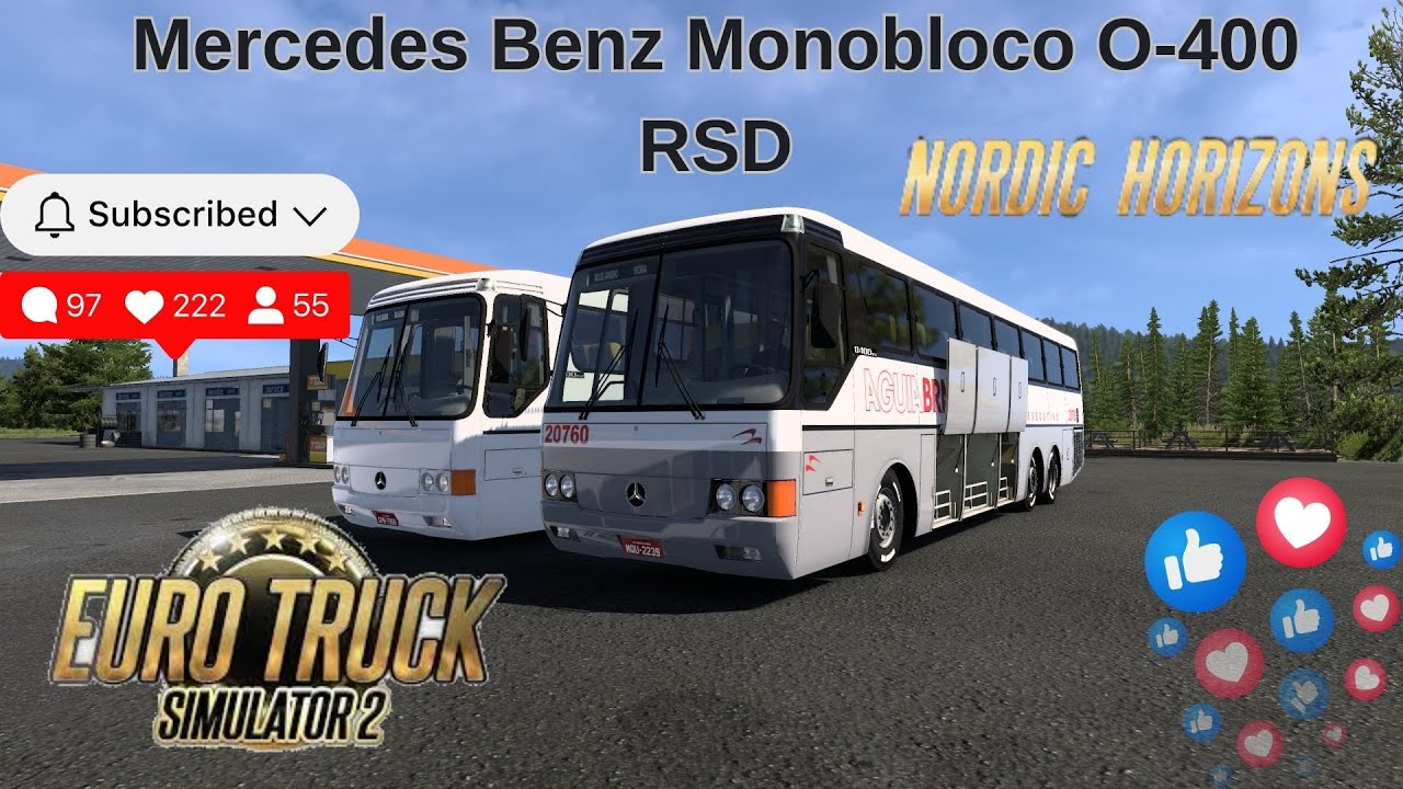 Nostalji Kuşağı: O-400 RSD ile Nordic Horizon Seferi ETS2 1.57 #mercedesbenz #ets2