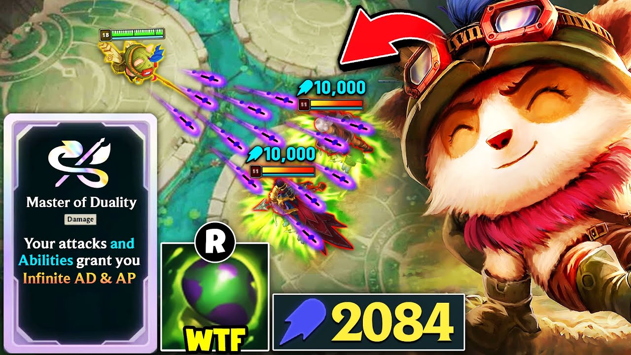 When Teemo gets INFINITELY scaling AP in Arena Mode... (2000 AP TEEMO SHROOMS)