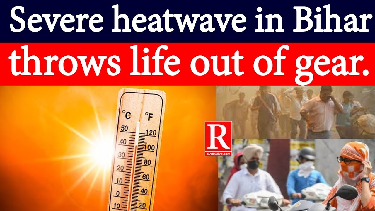 Bihar witnesses extreme heatwaves, weather department issues red alert. #heatwaves #bihar #redalert