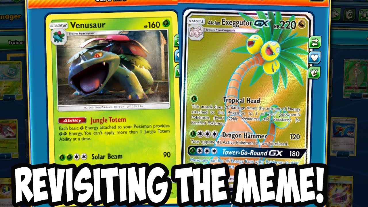 Any Good Now?! Revisiting Alolan Exeggutor/Venusaur! MEME Deck! PTCGO