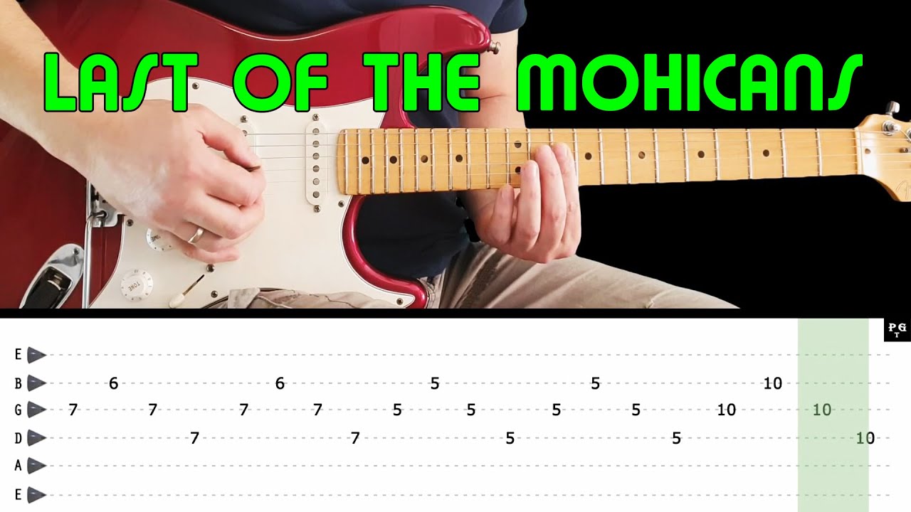 LAST OF THE MOHICANS - Guitar lesson (with tabs) - The VHBL cover