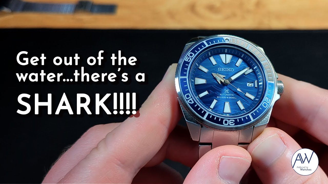 Get out of the water. There's a shark! | Seiko SRPD23