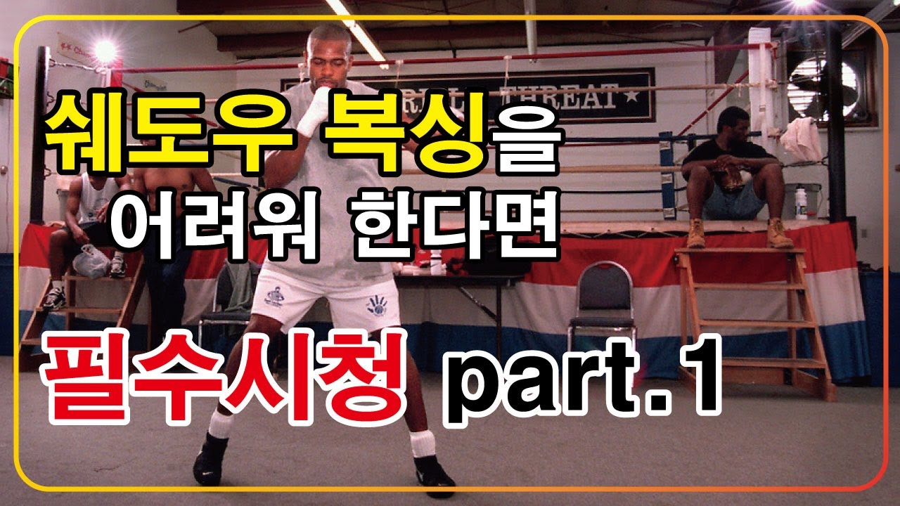 쉐도우복싱? 제대로 하고있나. 잘 모르겠다면 필수시청!