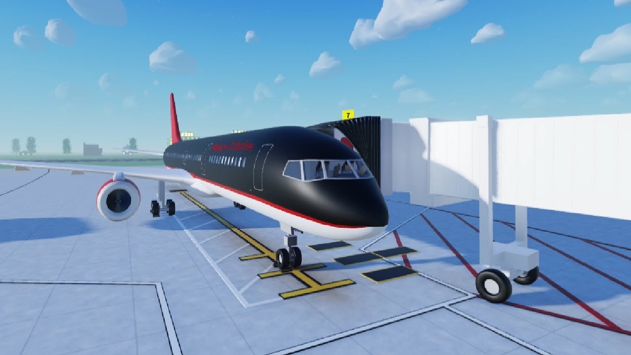 Roblox: Cabin Crew Simulator AlexGamerTV Airlines B757-200 first flight to Dubai