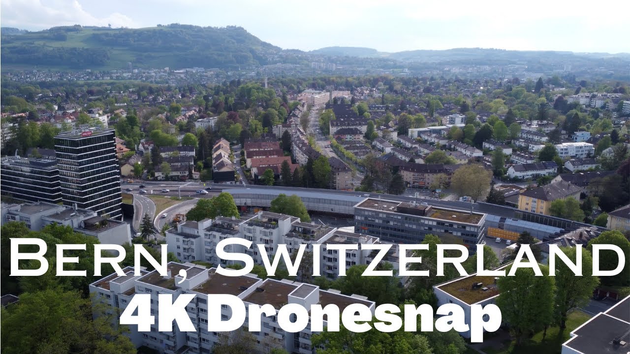 Bird's Eye View of Switzerland: A Breathtaking Drone Tour of Bern and the Alps