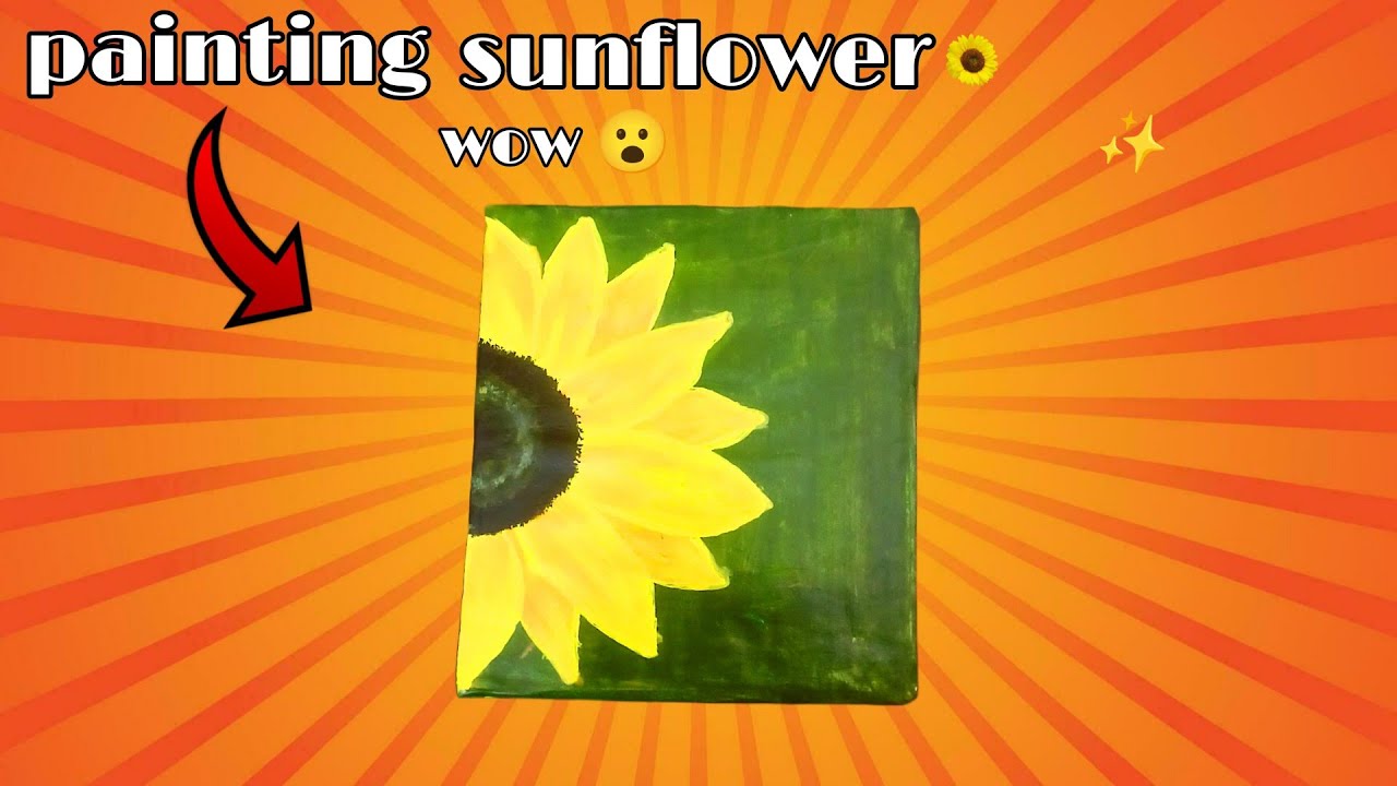  sunflower painting 🖌️🎨