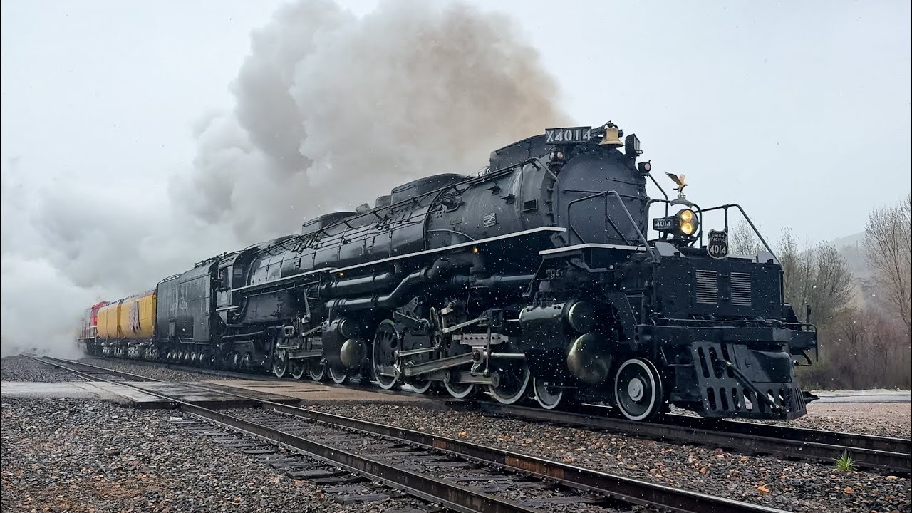 [4K] Chasing UP 4014 (Big Boy) through northern Utah!