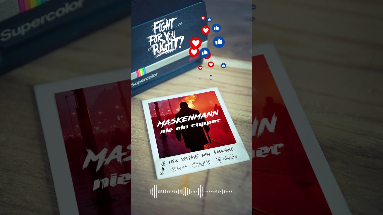 Maskenmann - Nie ein Rapper jetzt im Maskenmann TV, Spotify, itunes, amazon usw.