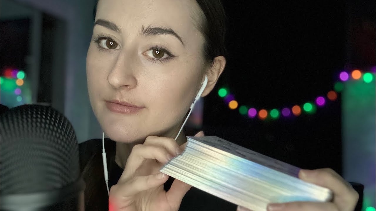 ASMR | My Tarot Deck & Astrology Book | Whispering & Tapping