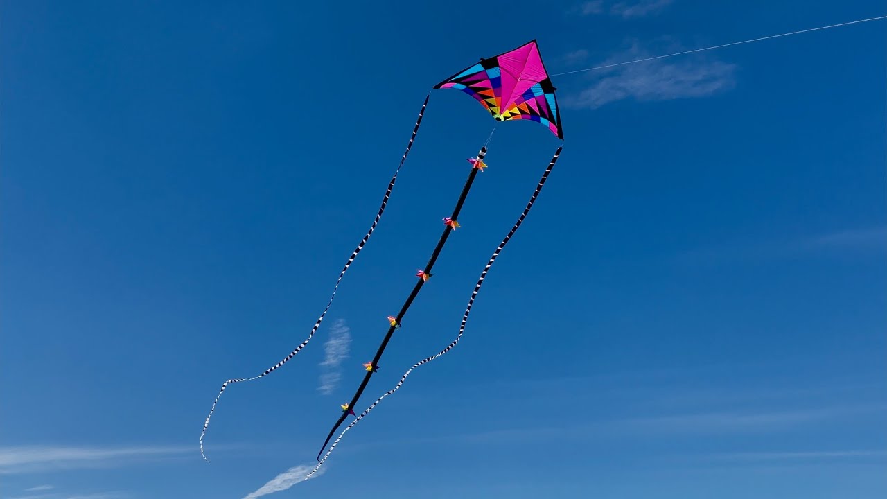 Giant kite with 100ft tails
