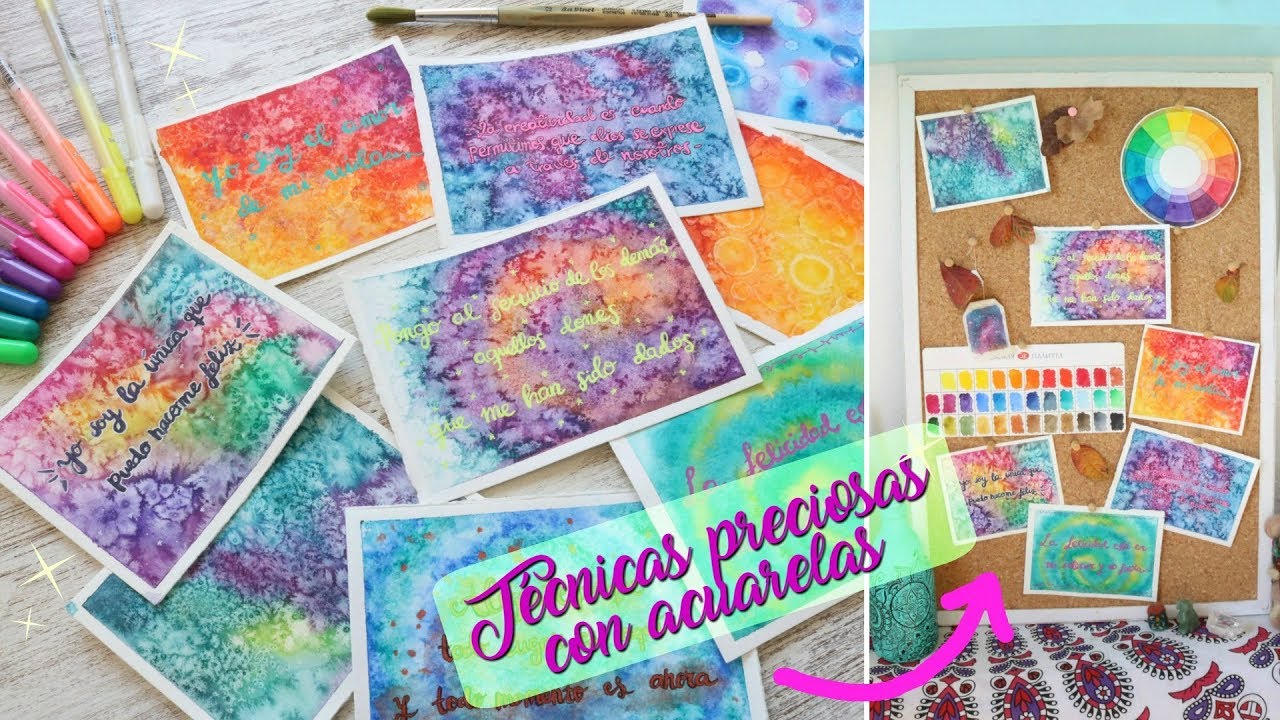 ACUARELA CREATIVA | CREA TUS FRASES POSITIVAS Y MOTIVADORAS