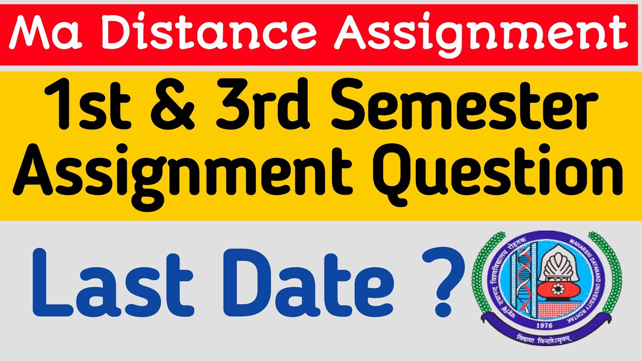 Mdu Ma Distance Assignment question 2022 | Ma History & Political Science Assignment | MA assignment