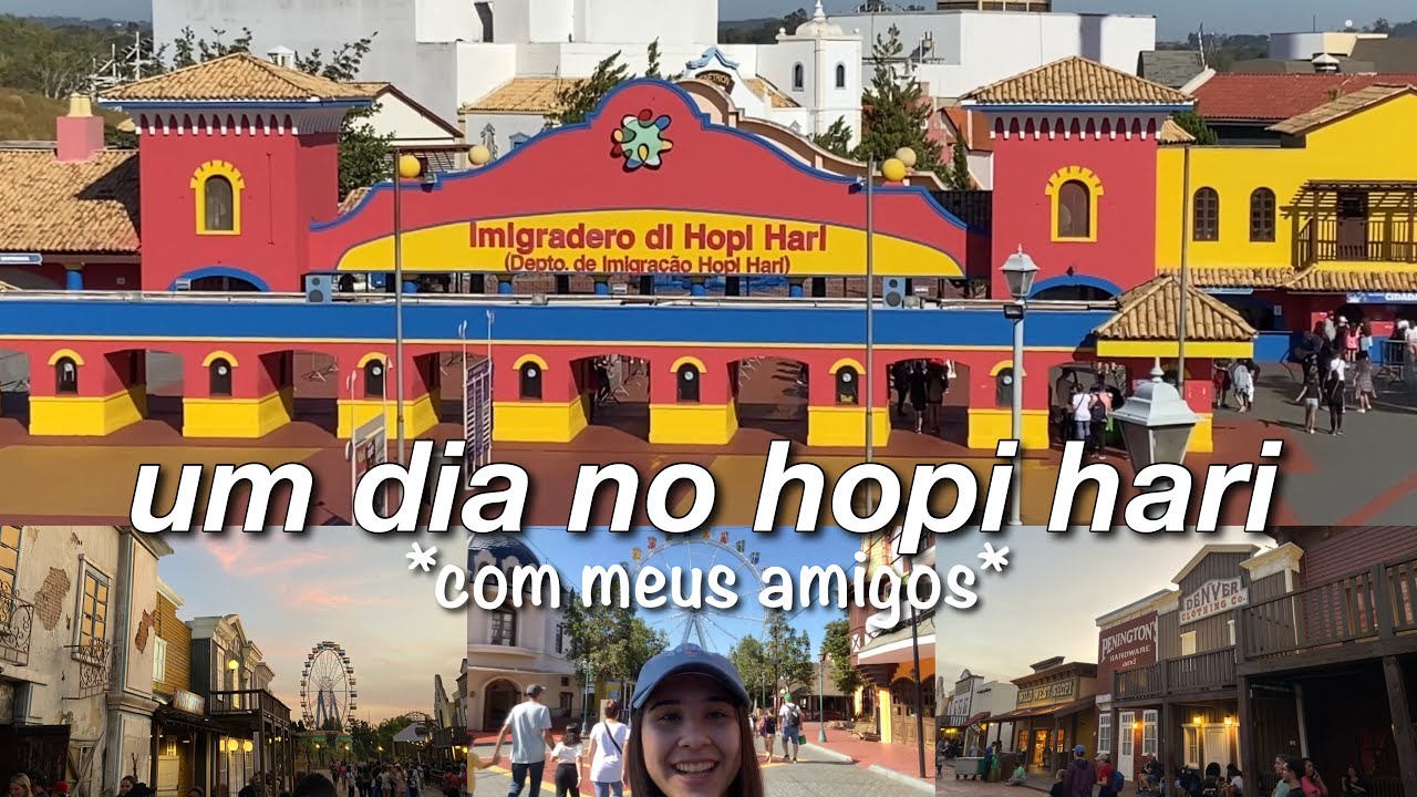 VLOG: um dia no hopi hari 🎡🎢 ~parque de divers&otilde;es~