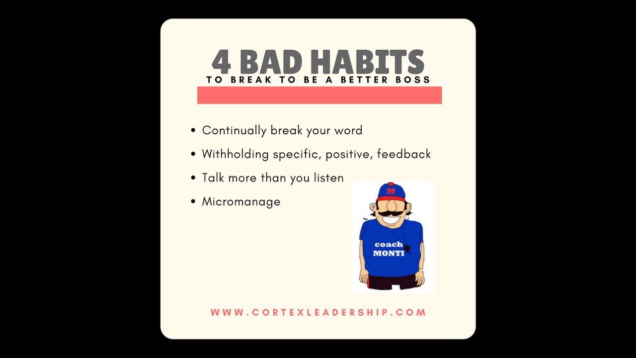 4 Bad Habits to Break