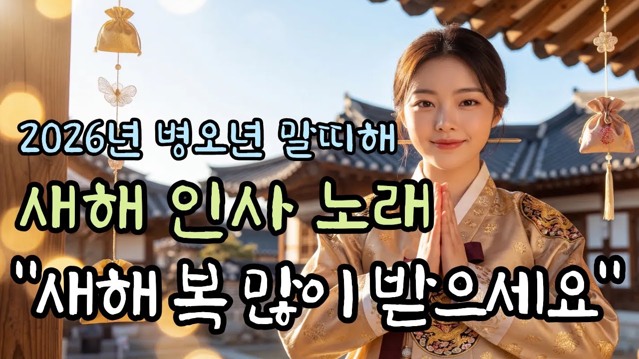 💿2026년 새해 인사 노래🎵새해 복 많이 받으세요🎶새해인사, 인생 트로트, 인기트로트, 최신트로트.