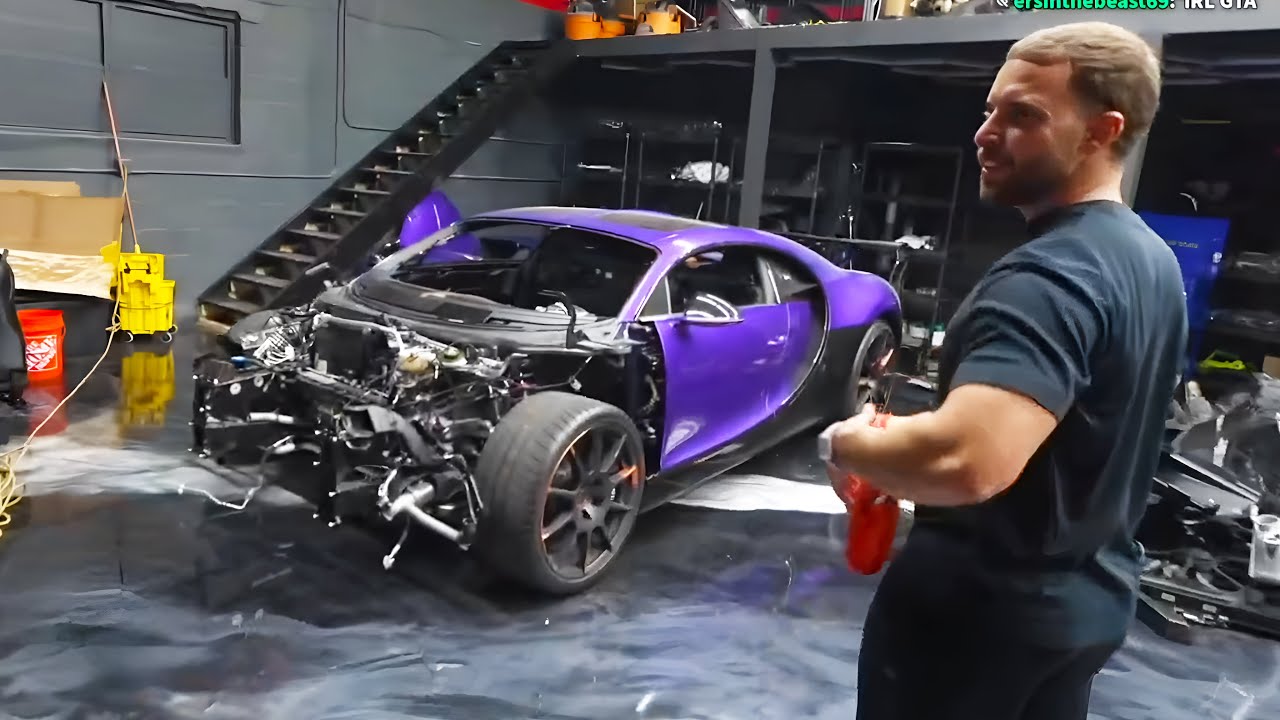 Marlon & Ron Visit a Crashed Bugatti Chiron!
