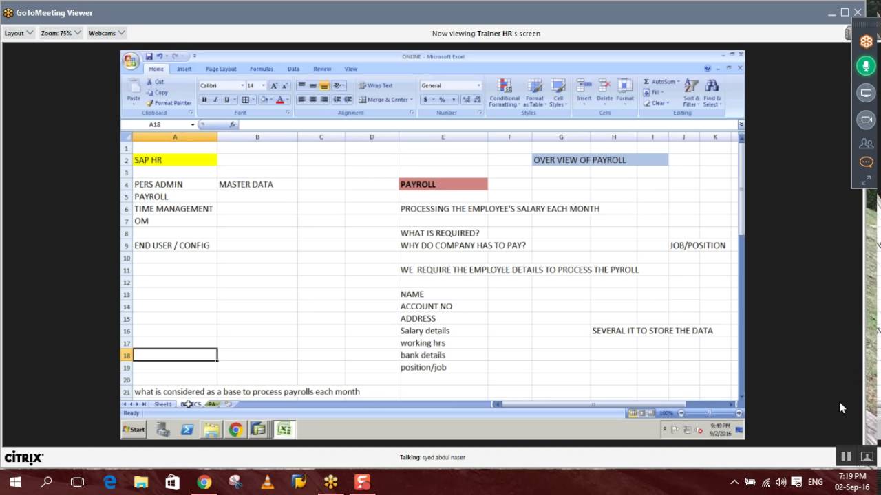SAP HR Online Training Part 1