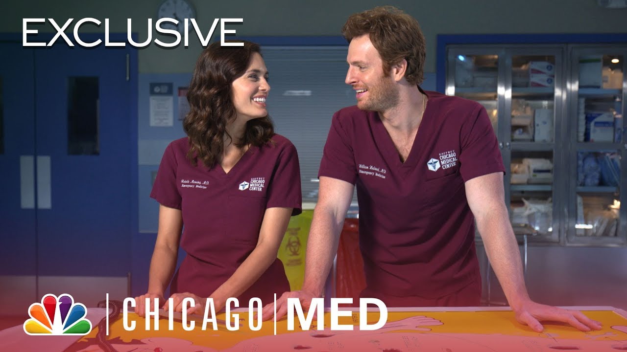 Nick Gehlfuss and Torrey DeVitto Play a Trivia Surgery Game - Chicago Med (Digital Exclusive)