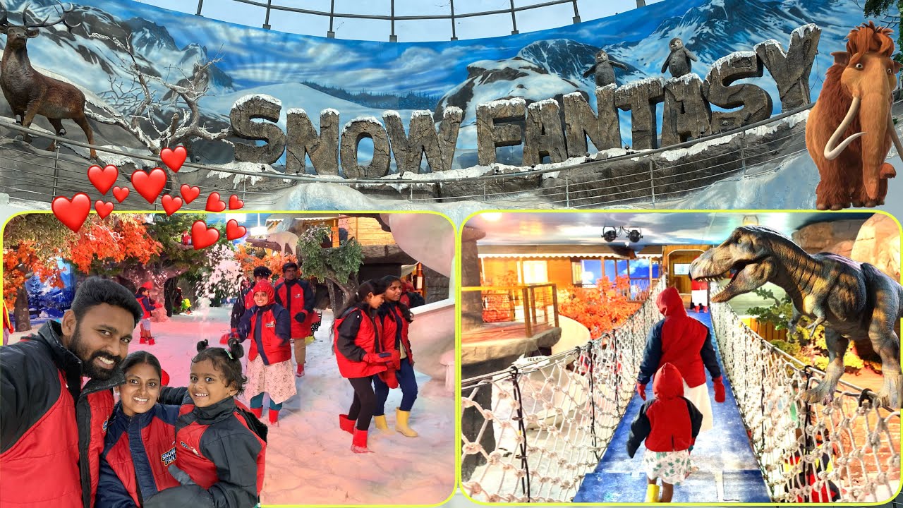 Snow Fantasy Brookfields Mall Vlogs/Snow Fall in coimbatore / Summer Enjoyment vlog in Snow Fantasy