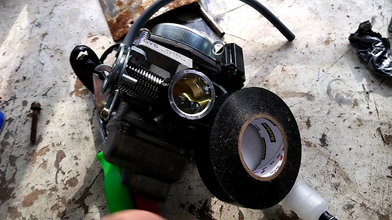 1993 Yamaha Riva 125 (Yamaha Beluga) Carburetor replacement PT 1