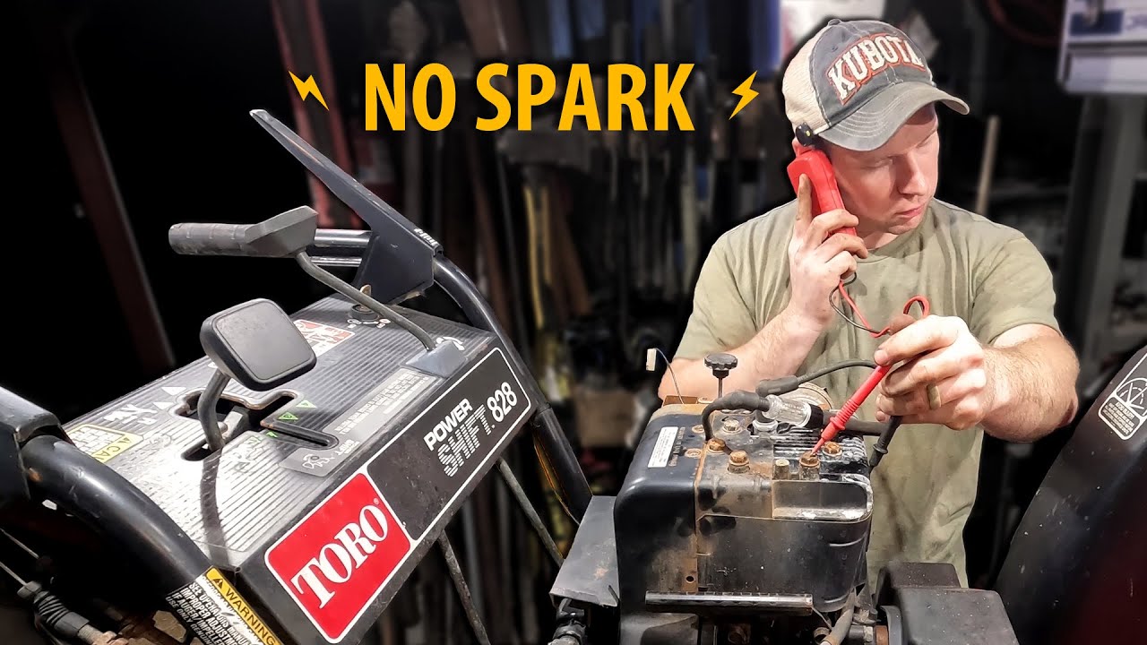 My Toro Snow Blower Has No Spark!  Fixing The Power Shift 828 Part 1